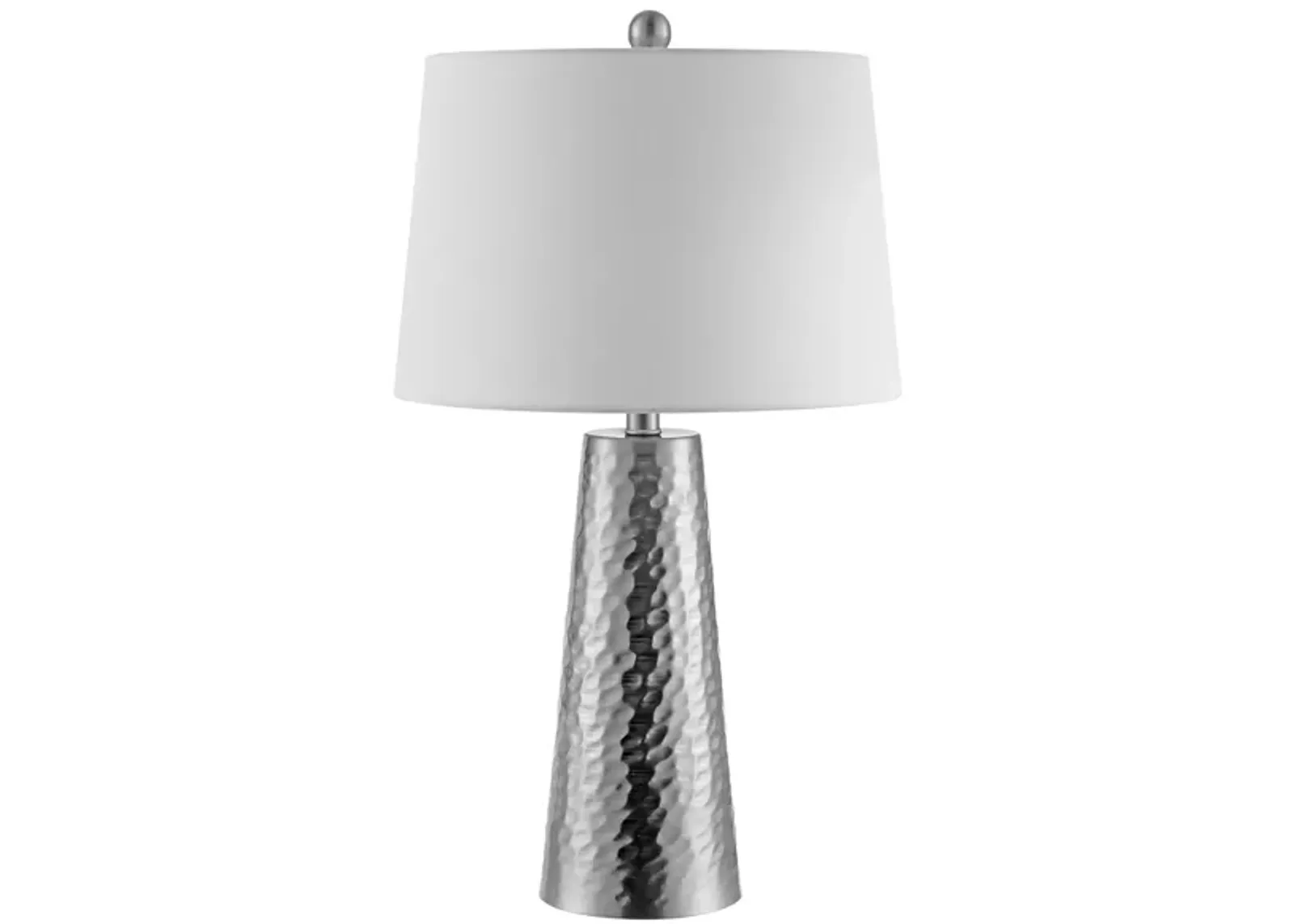 Adal Iron Table Lamp in Nickel by Safavieh