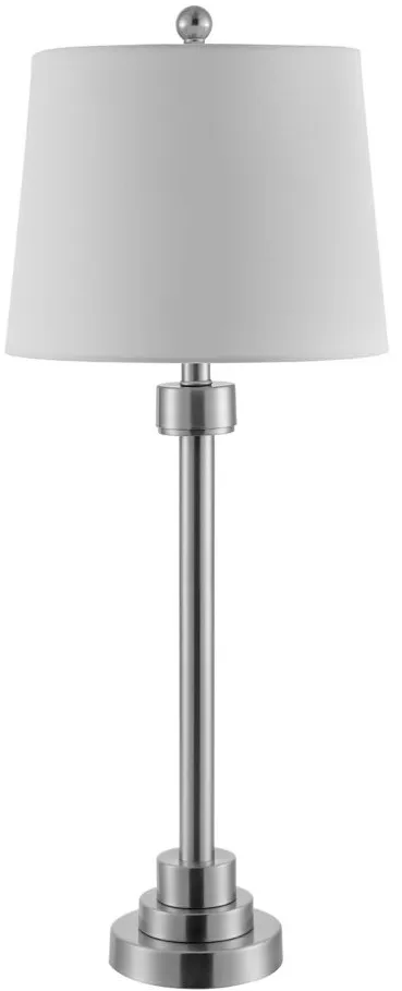 Navo Iron Table Lamp in Nickel by Safavieh