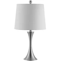 Gremla Iron Table Lamp in Nickel by Safavieh