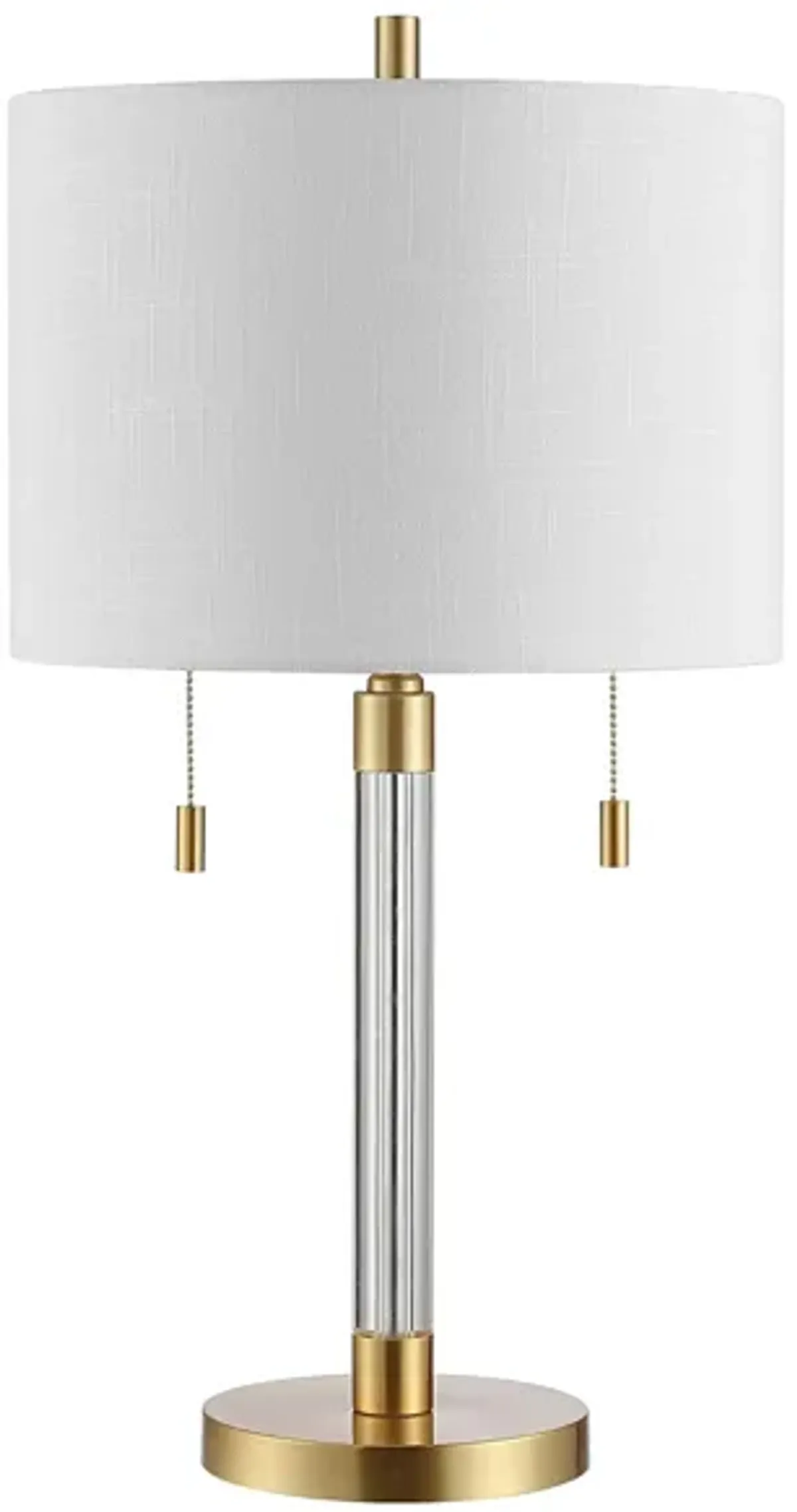 Remzi Glass Table Lamp in Brass by Safavieh