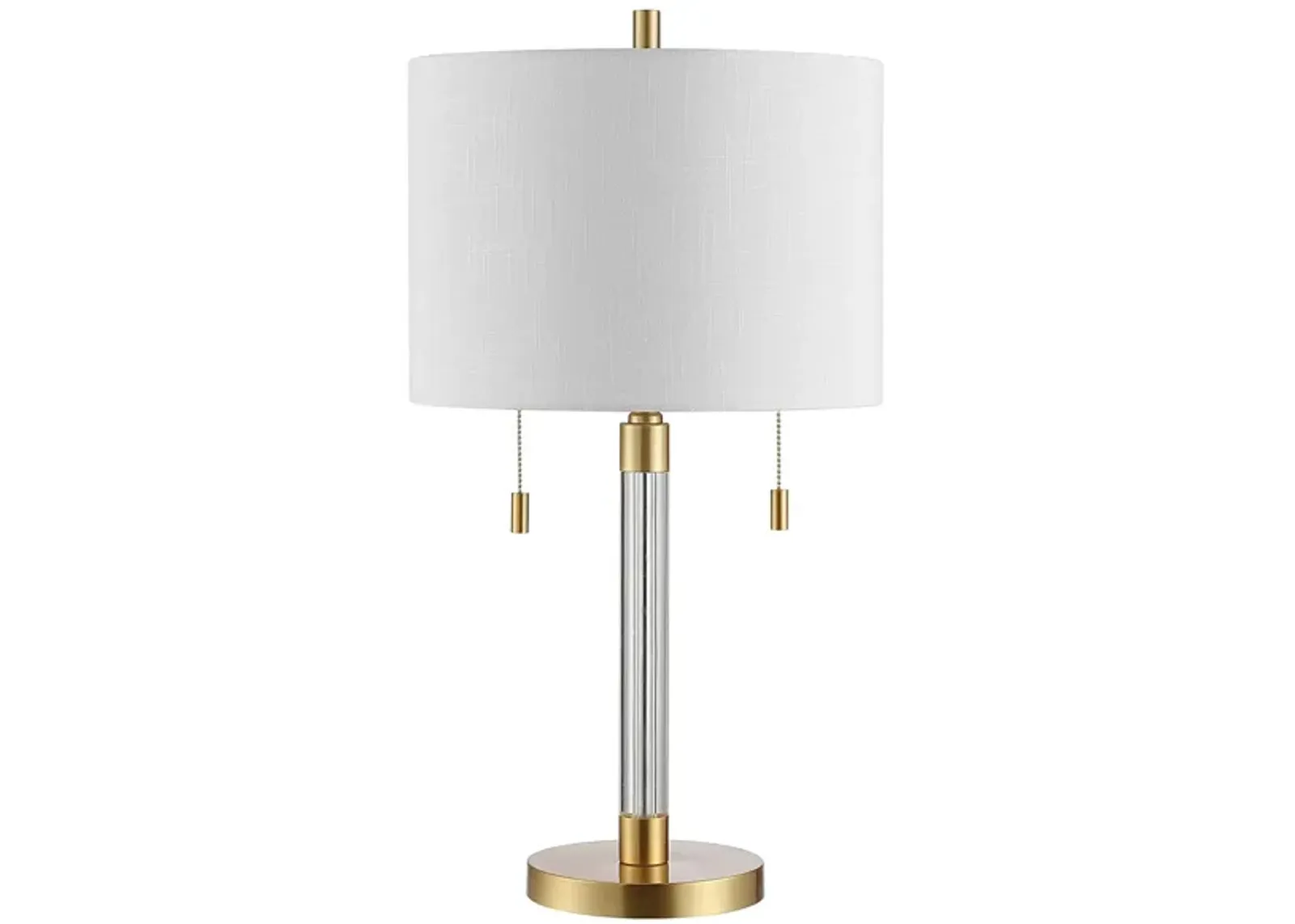 Remzi Glass Table Lamp in Brass by Safavieh