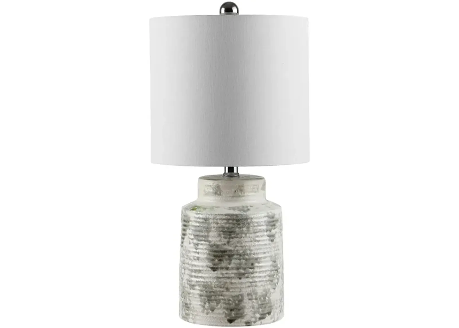 Darsa Ceramic Table Lamp in Gray by Safavieh