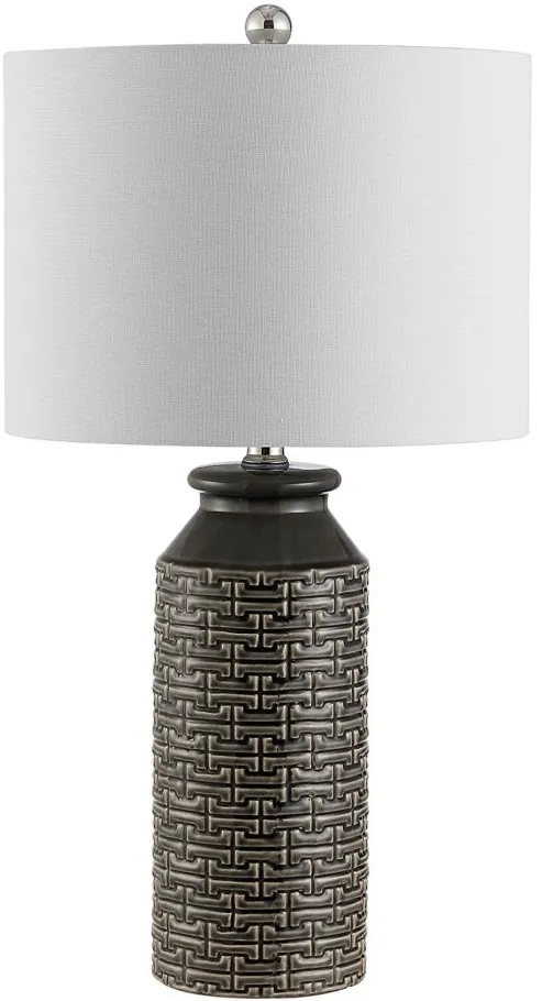Lener Ceramic Table Lamp in Gray by Safavieh