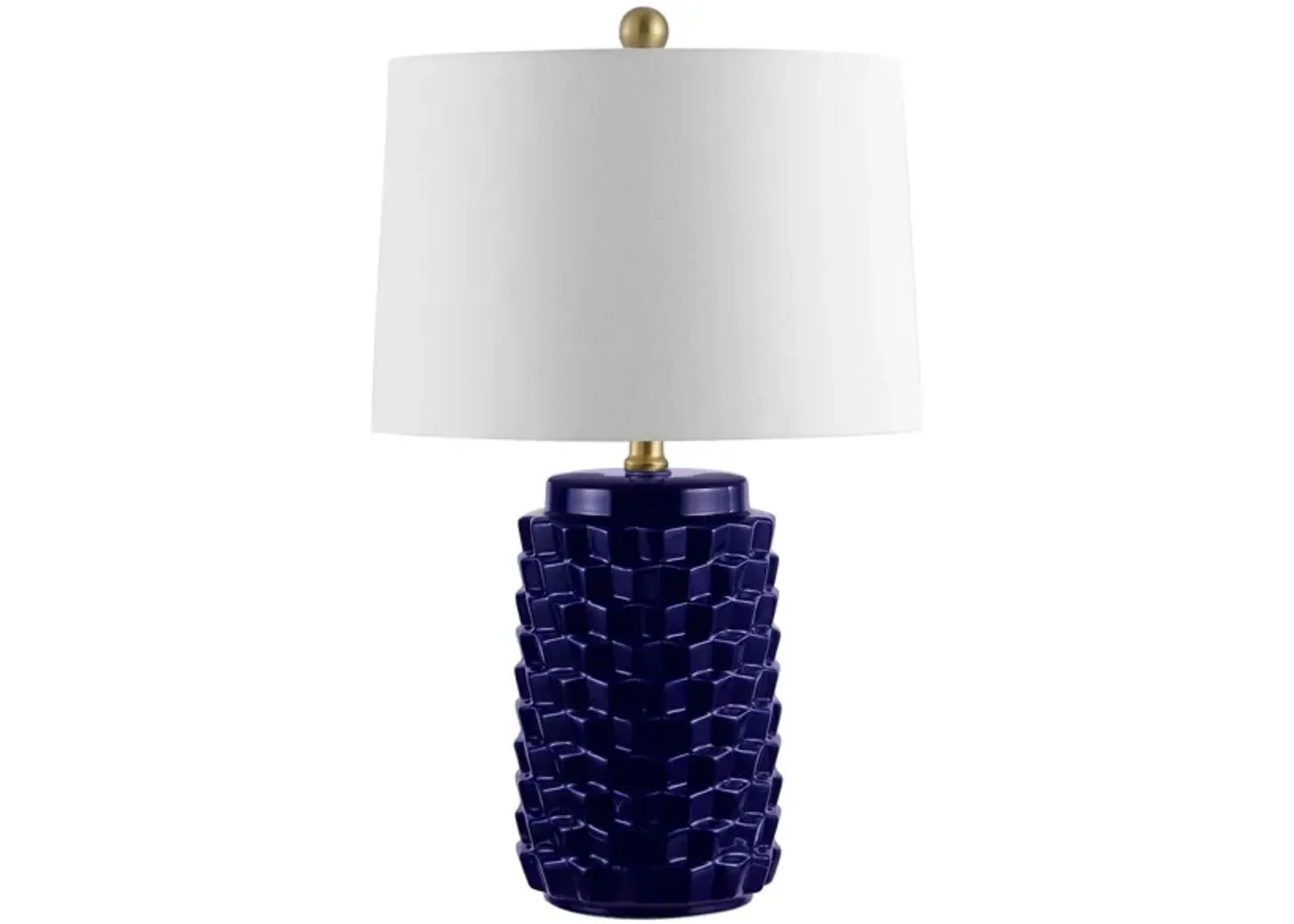 Memphis Ceramic Table Lamp in Navy by Safavieh