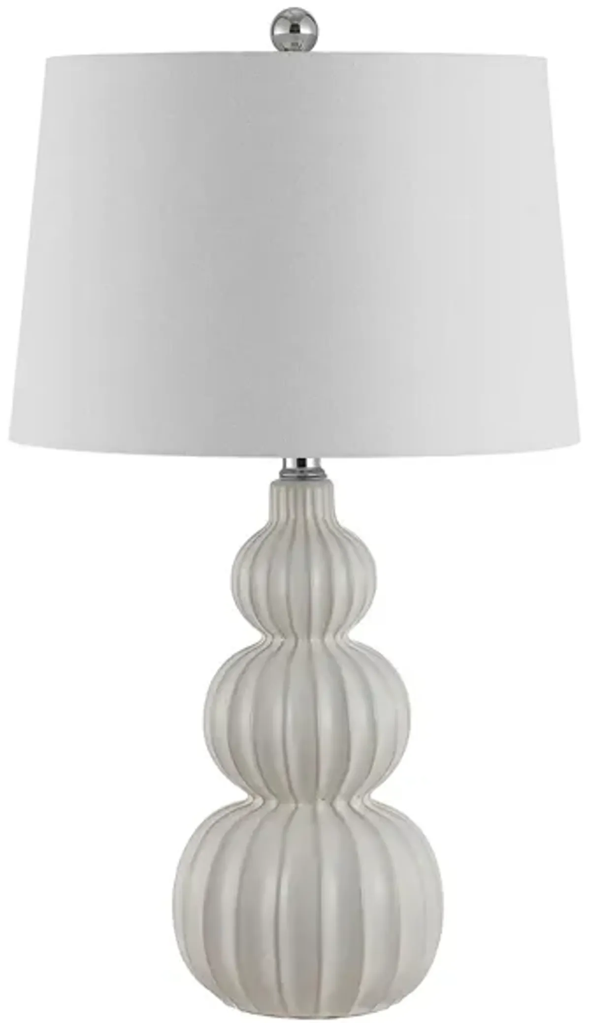 Pehonix Ceramic Table Lamp in White by Safavieh