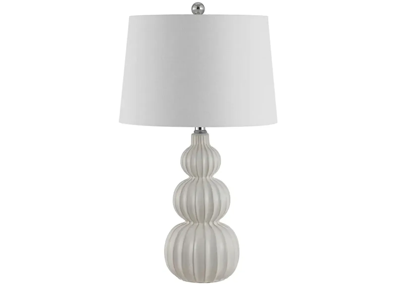 Pehonix Ceramic Table Lamp in White by Safavieh