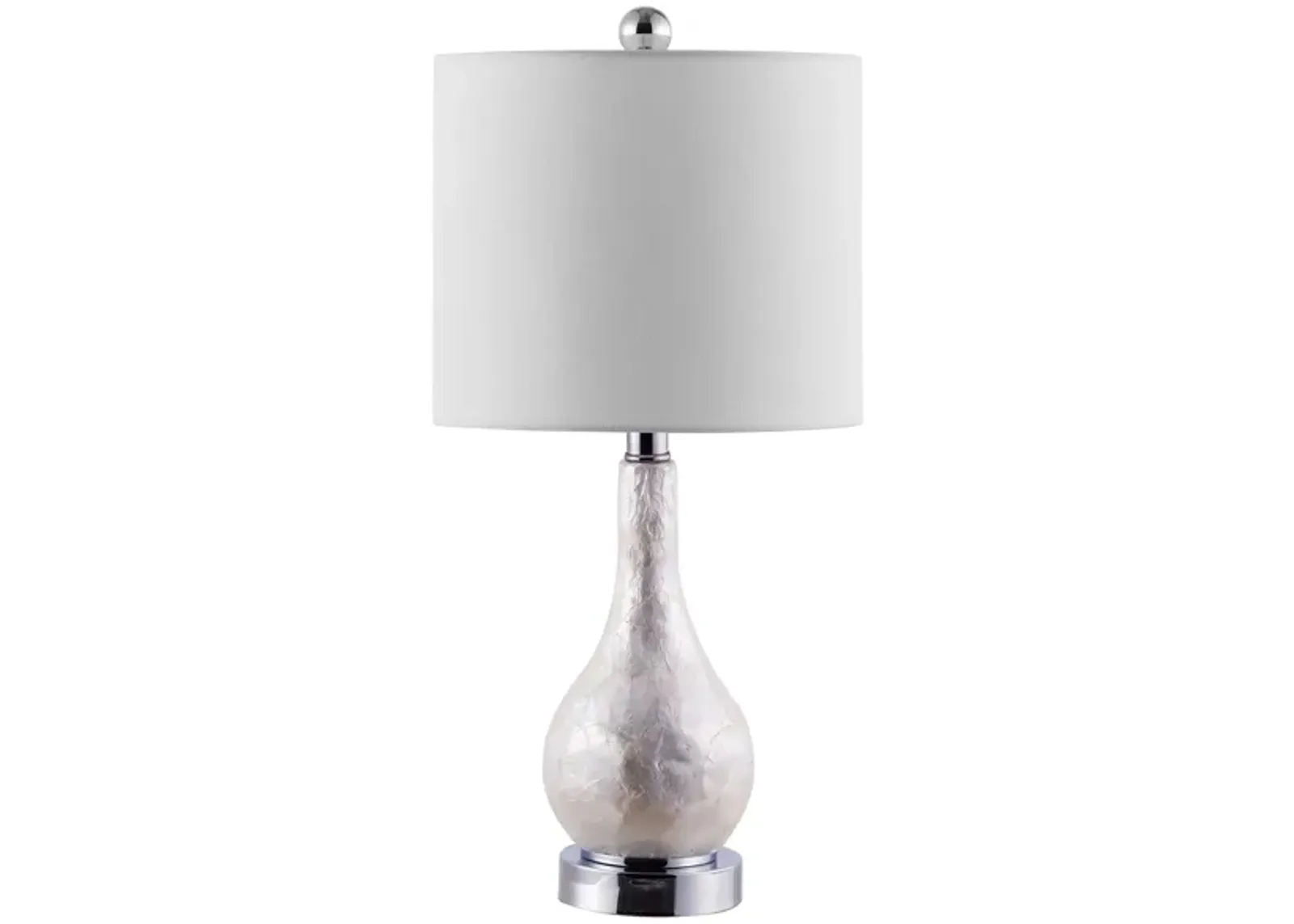 Poppy Resin Table Lamp in Ivory by Safavieh