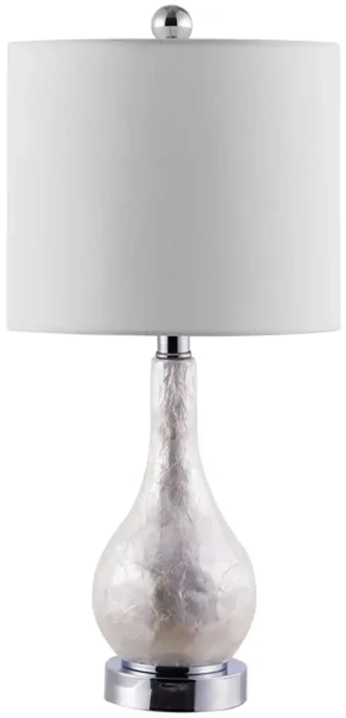 Poppy Resin Table Lamp in Ivory by Safavieh