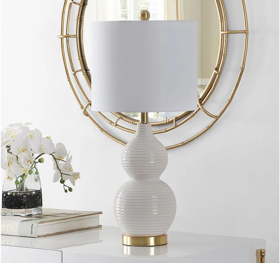 Cassian Table Lamp in Ivory by Safavieh