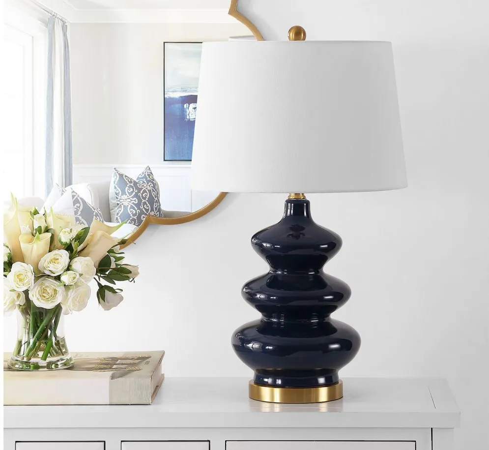 Brooks Table Lamp in Navy by Safavieh