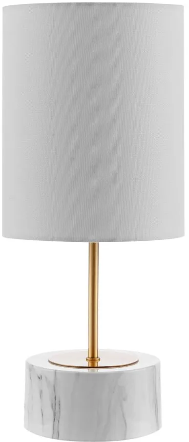 Naila Iron Table Lamp in White by Safavieh