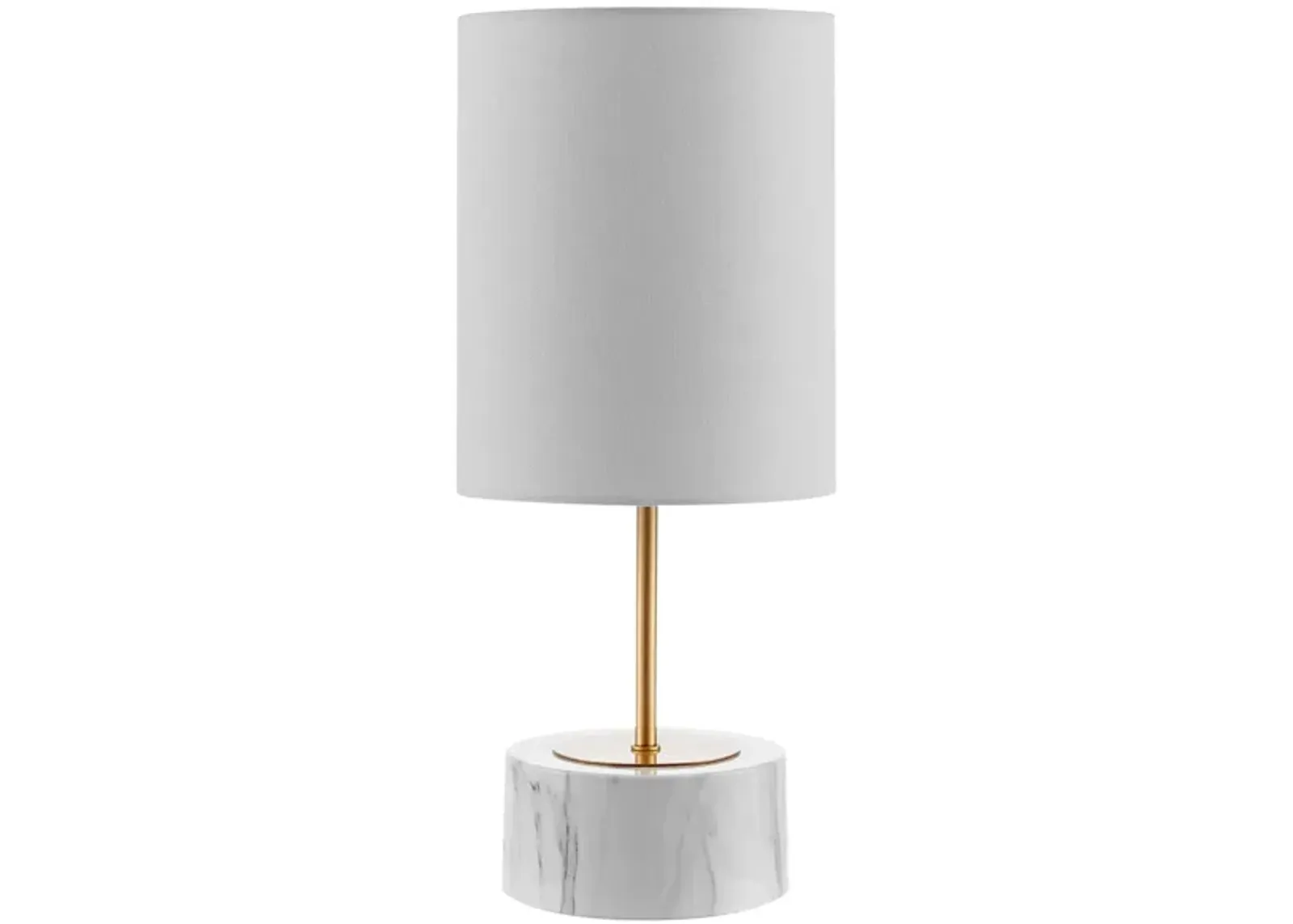 Naila Iron Table Lamp in White by Safavieh