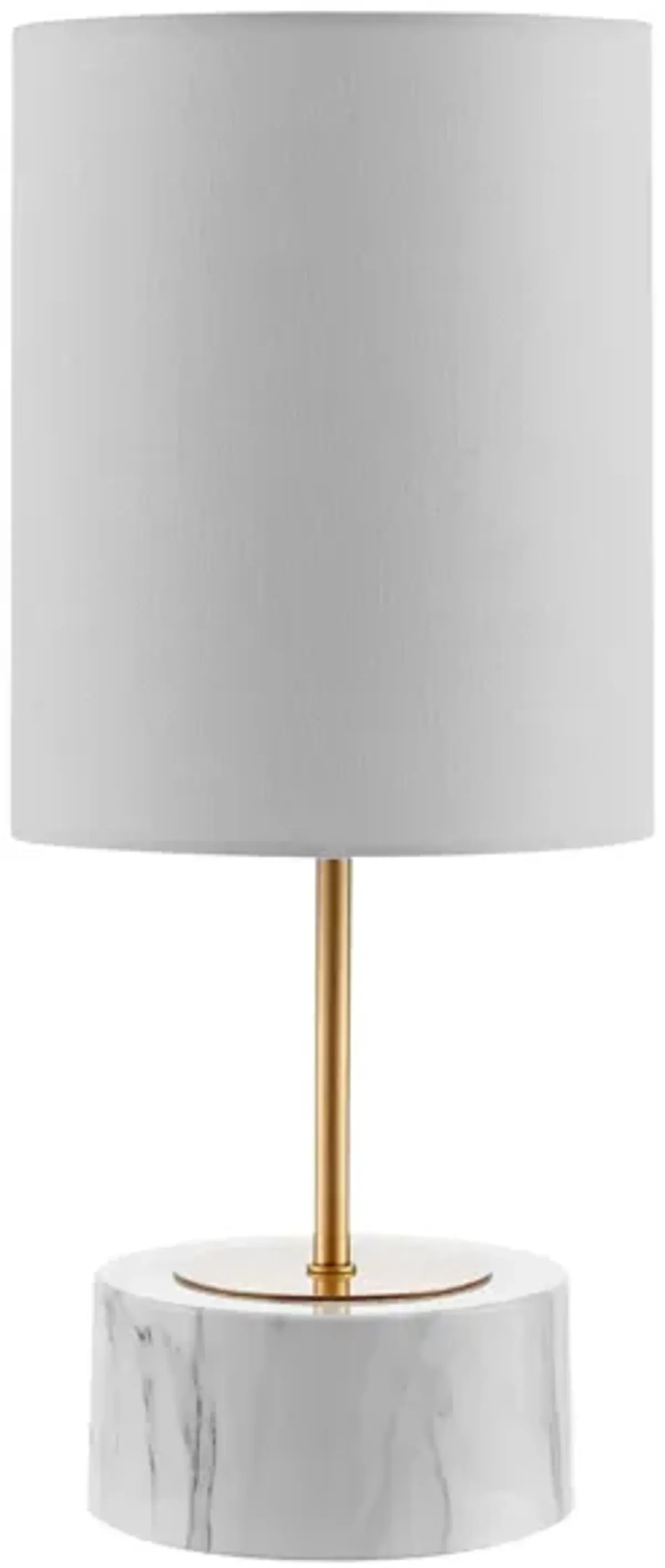 Naila Iron Table Lamp in White by Safavieh