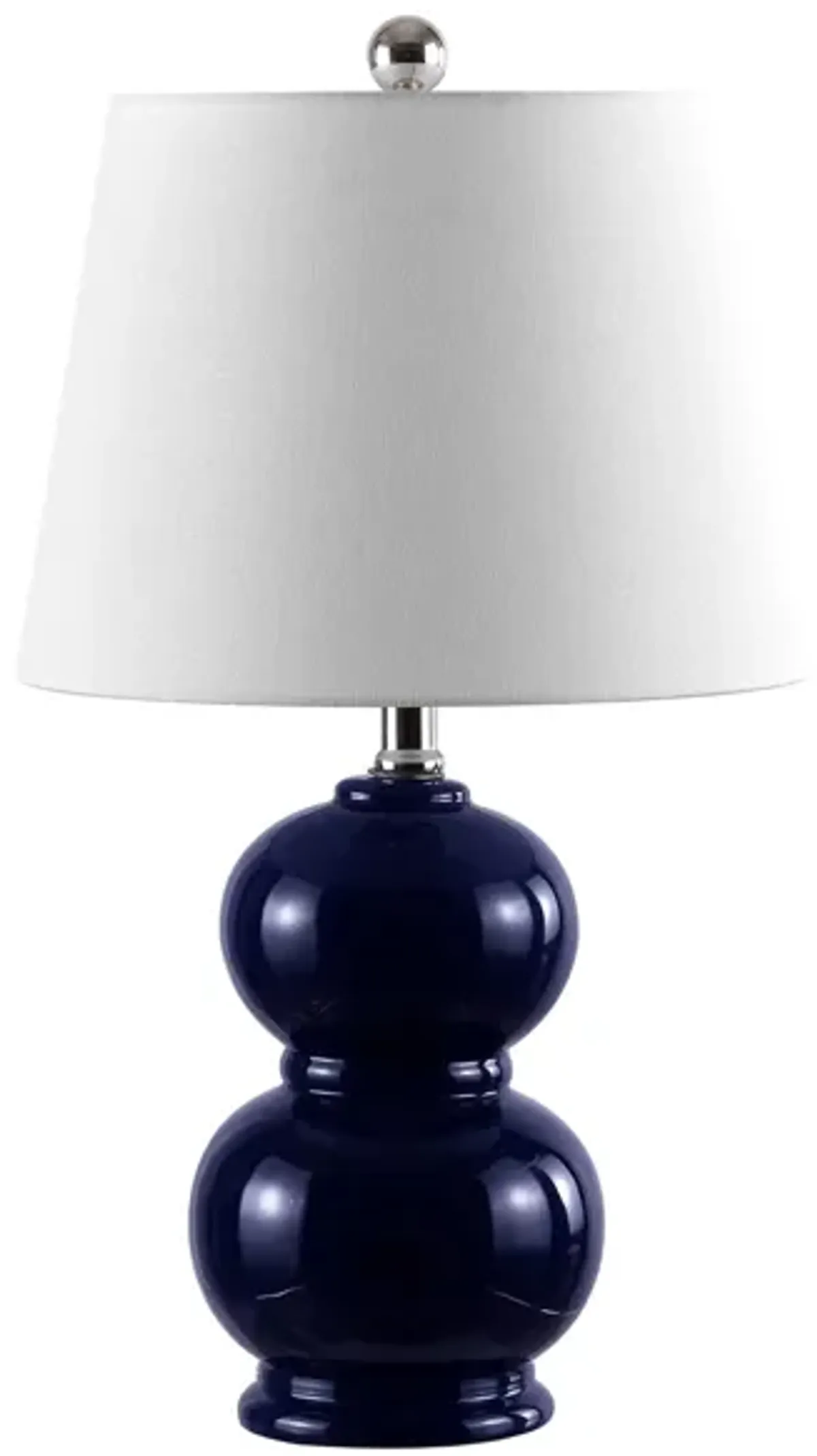 Naji Ceramic Table Lamp in Navy by Safavieh