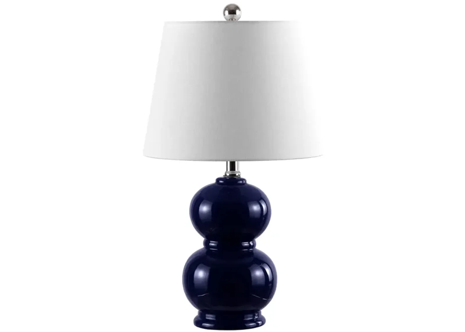 Naji Ceramic Table Lamp in Navy by Safavieh