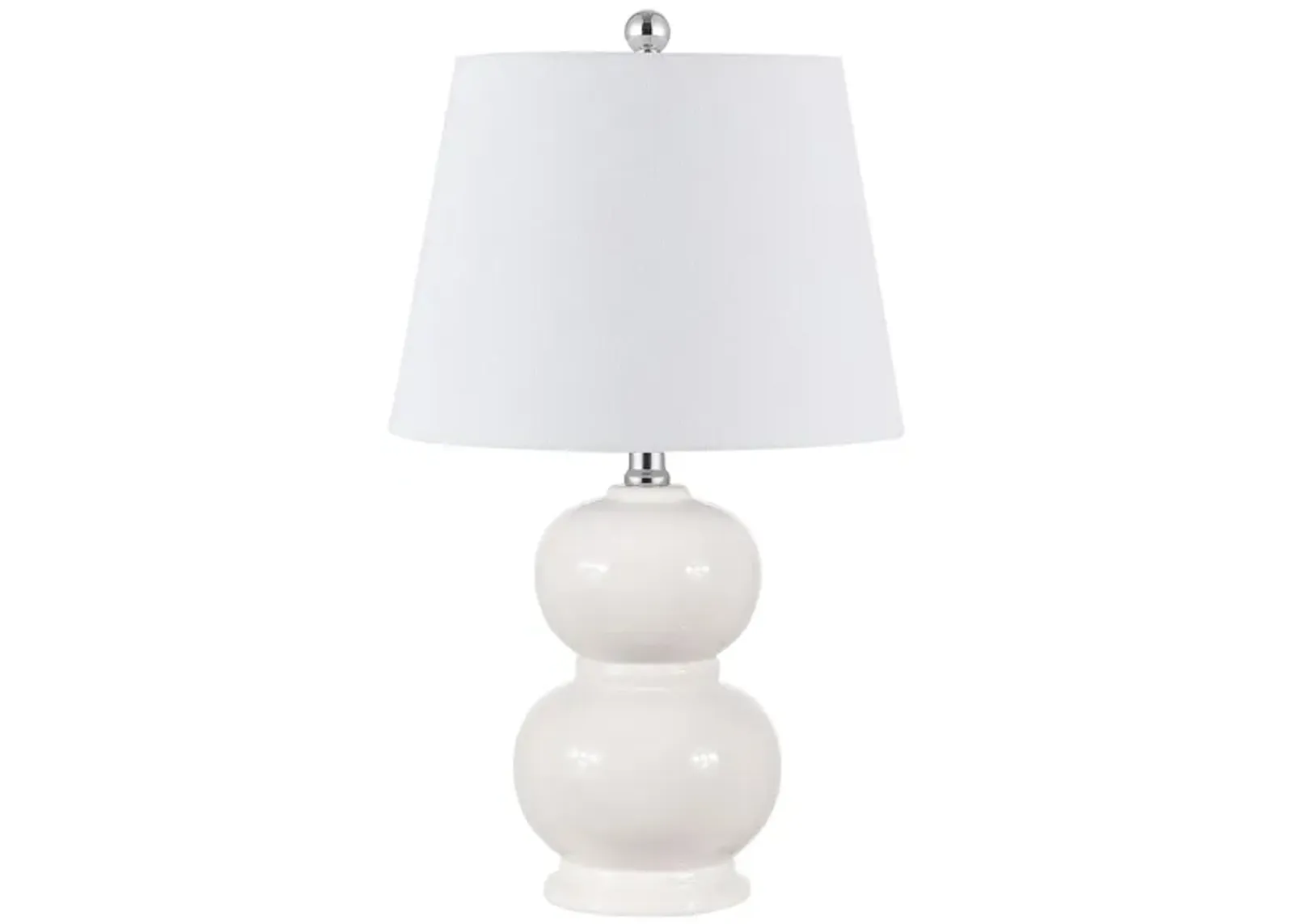 Naji Glass Table Lamp in Ivory by Safavieh