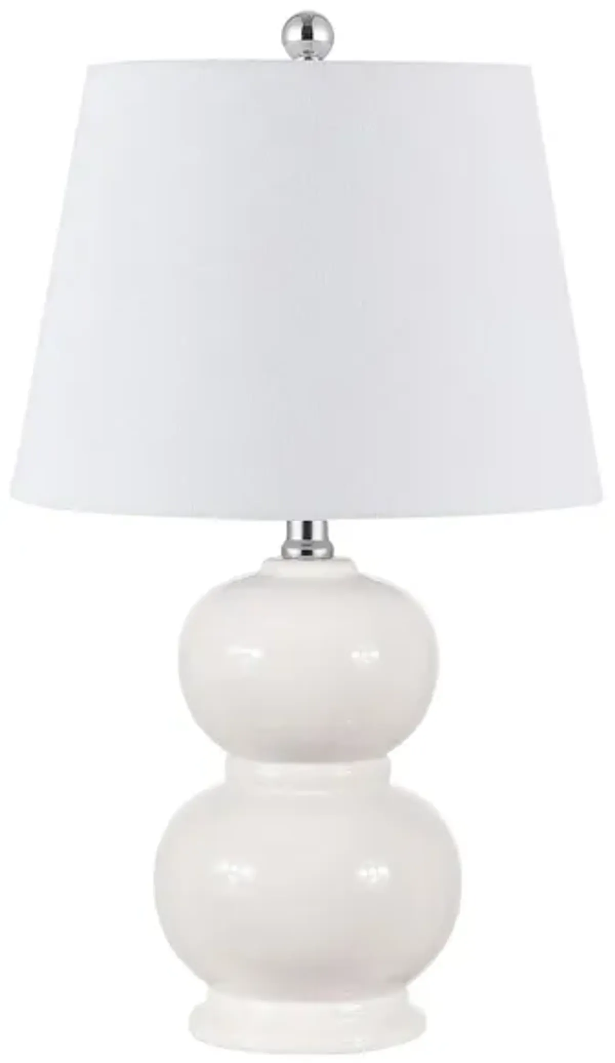 Naji Glass Table Lamp in Ivory by Safavieh