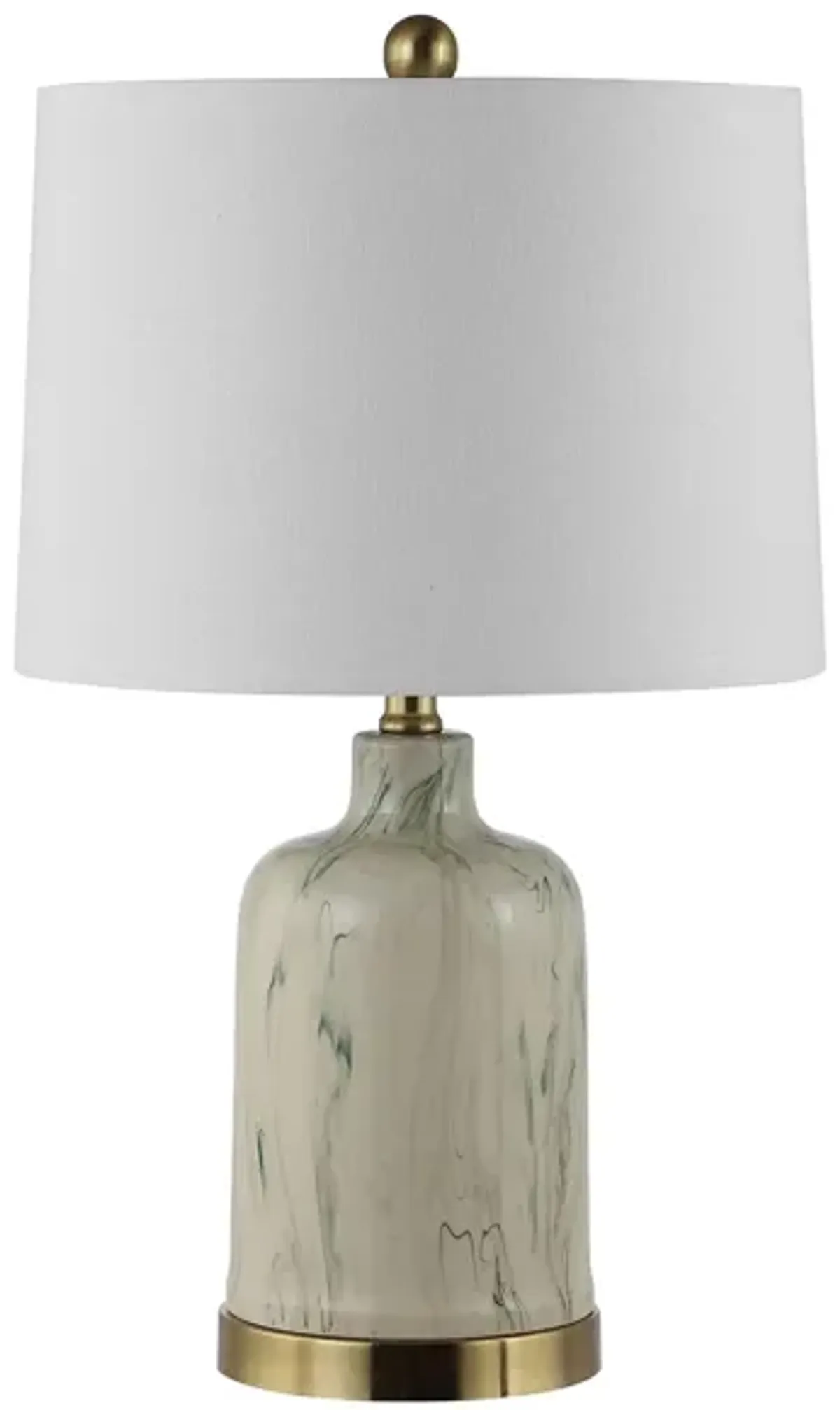 Batul Ceramic Table Lamp in Green by Safavieh