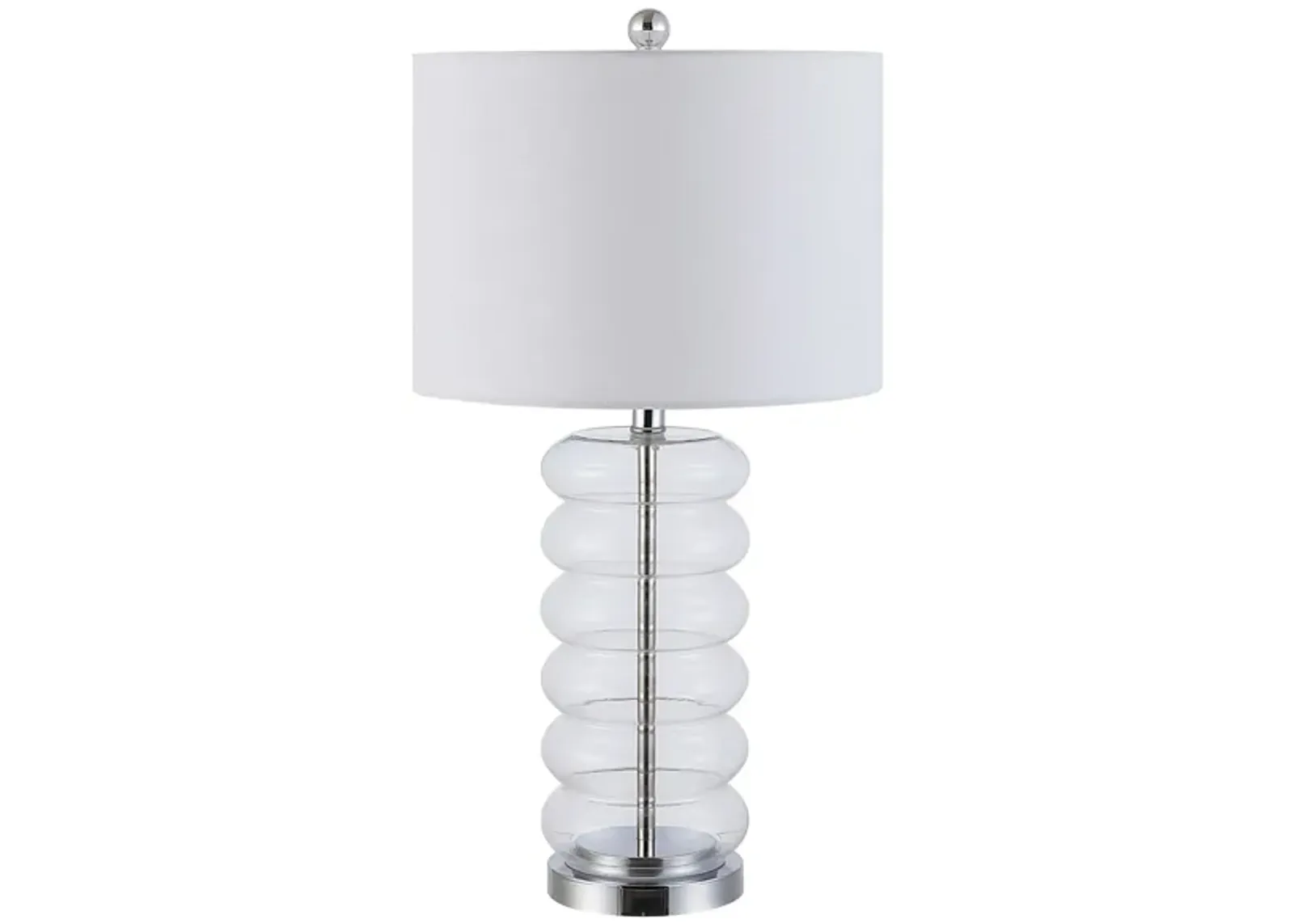 Berny Glass Table Lamp in Clear by Safavieh