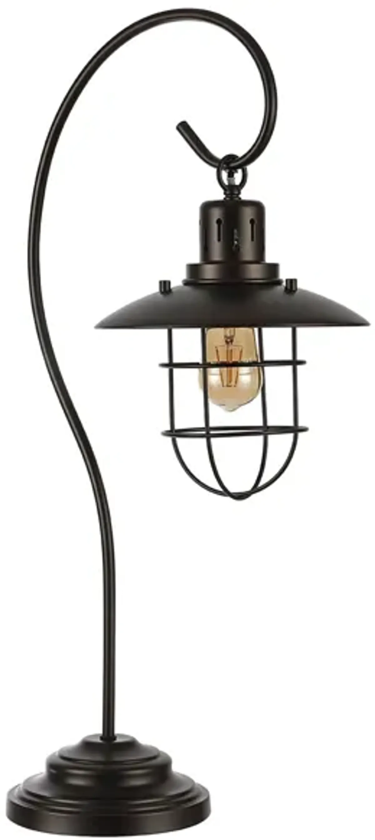 Bijou Iron Table Lamp in Black by Safavieh