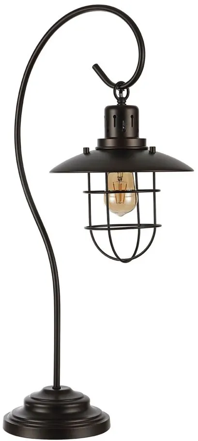 Bijou Iron Table Lamp in Black by Safavieh