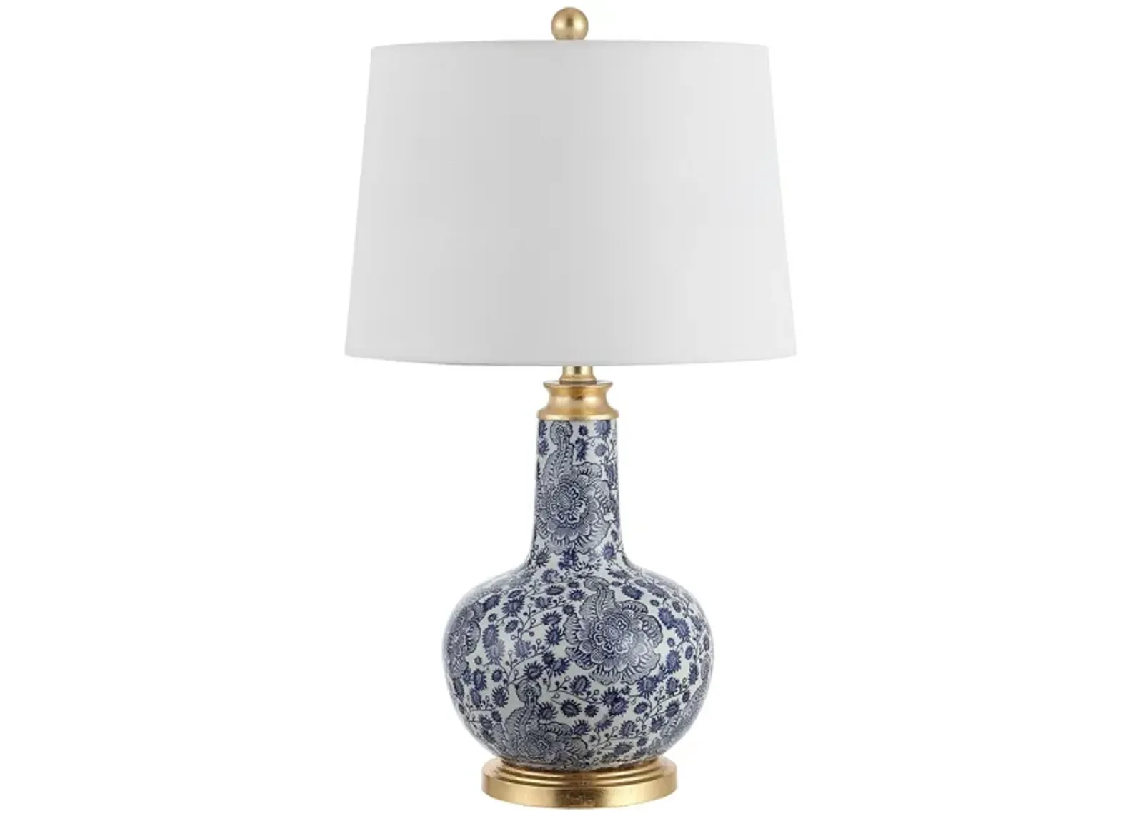 Boris Ceramic Table Lamp in Blue by Safavieh