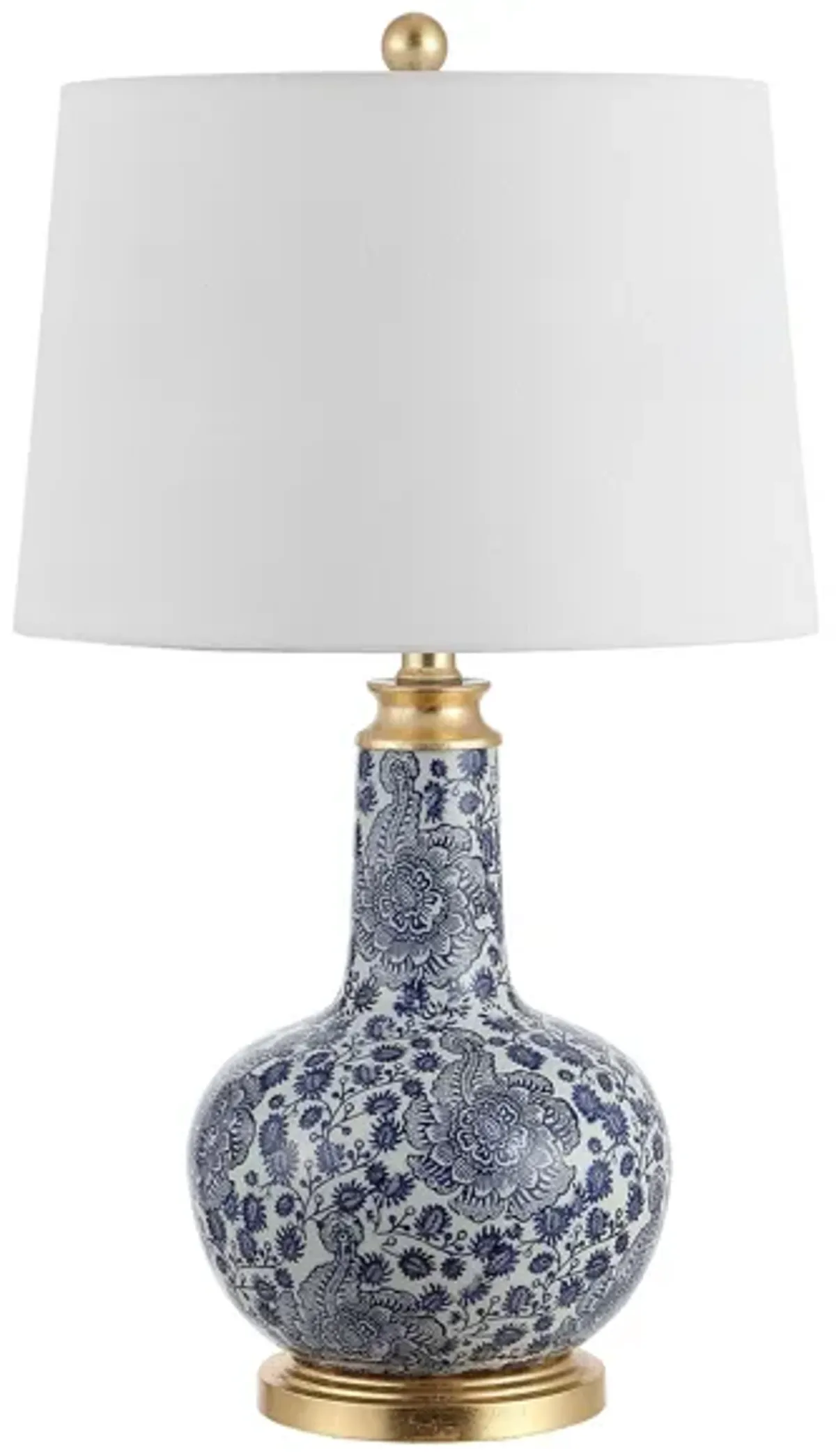 Boris Ceramic Table Lamp in Blue by Safavieh