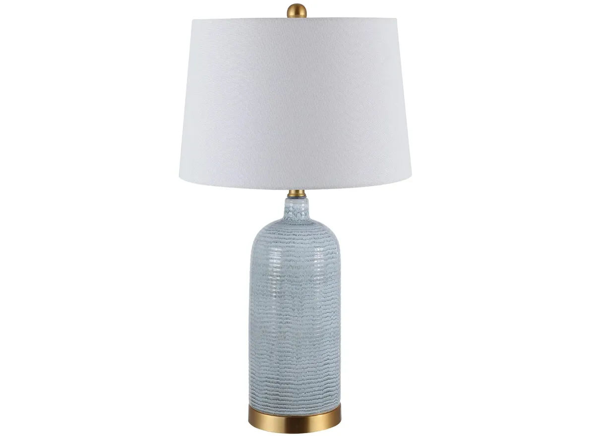 Wade Glass Table Lamp in Blue by Safavieh