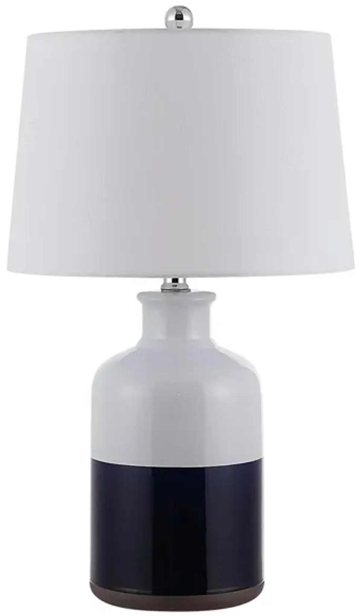 Weldon Ceramic Table Lamp in Navy by Safavieh