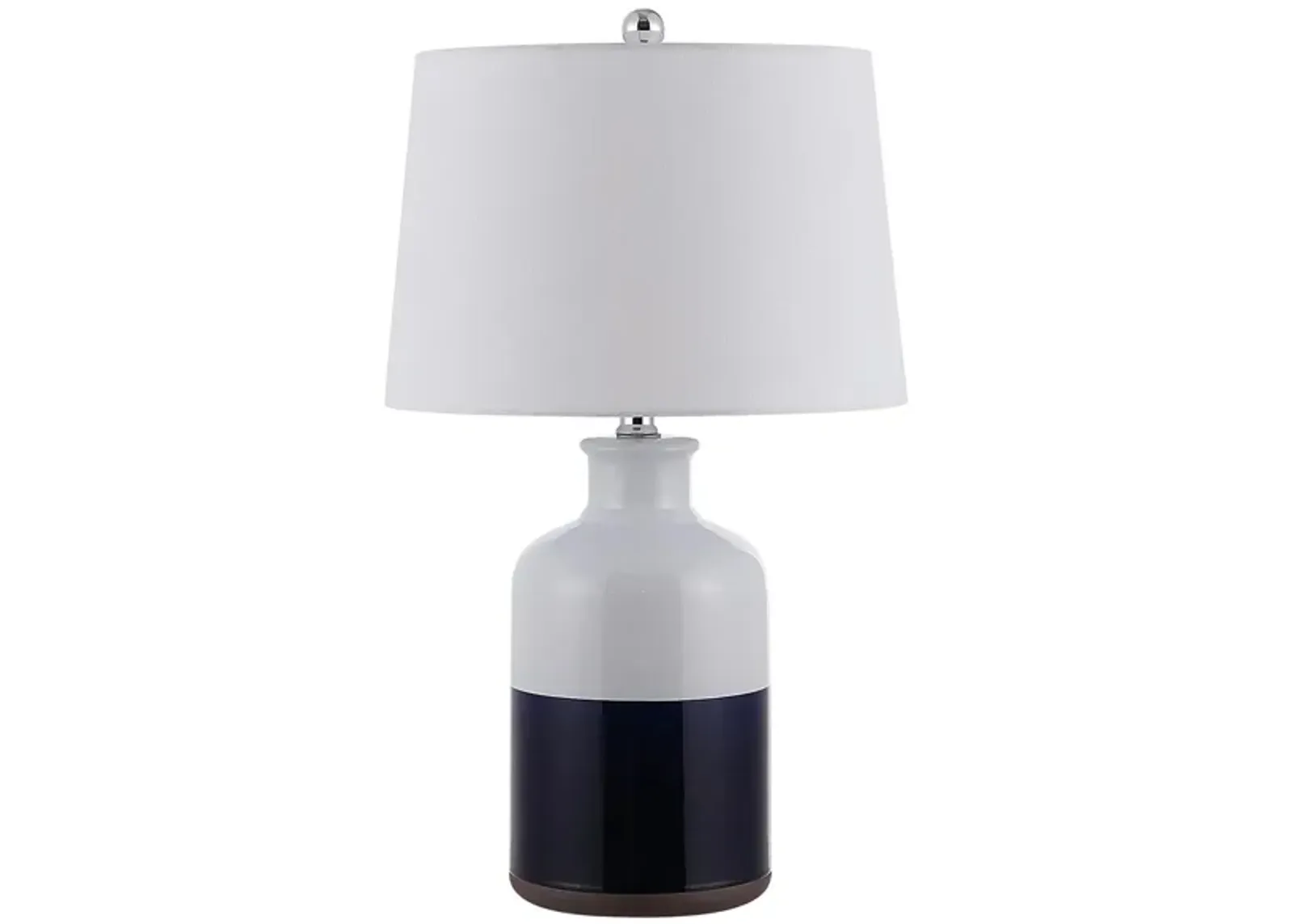 Weldon Ceramic Table Lamp in Navy by Safavieh