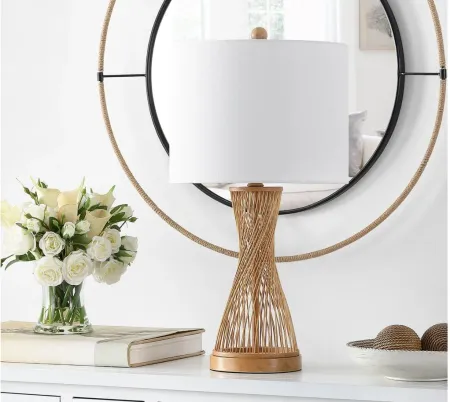 Corina Bamboo Table Lamp in Natural by Safavieh