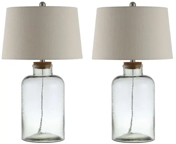 Isla Glass Table Lamp Set