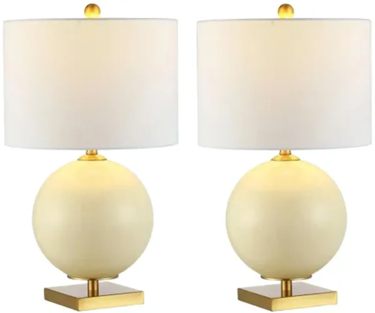 Brielle Glass Table Lamp Set