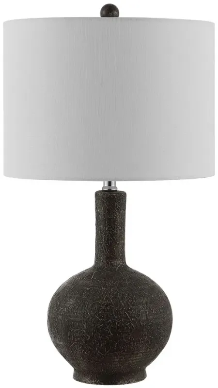 Gemini Resin Table Lamp in Gray by Safavieh