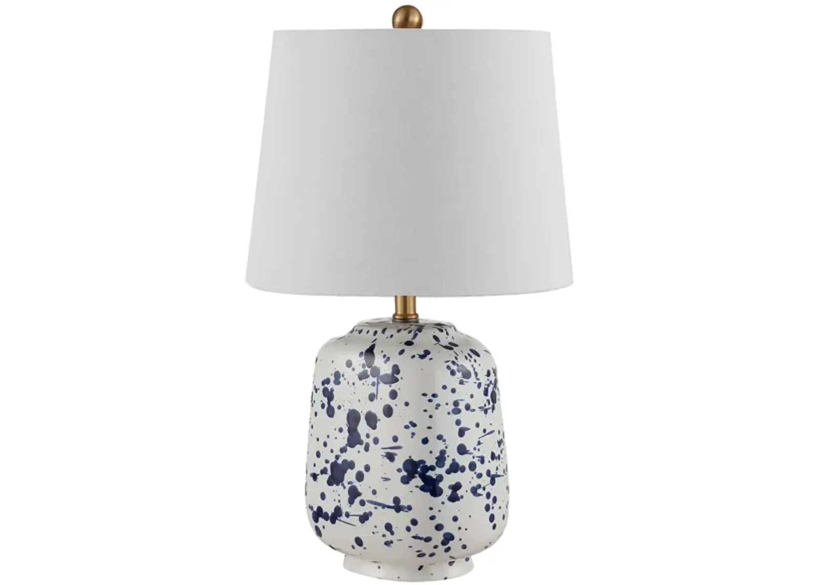 Sadaf Ceramic Table Lamp in Navy by Safavieh