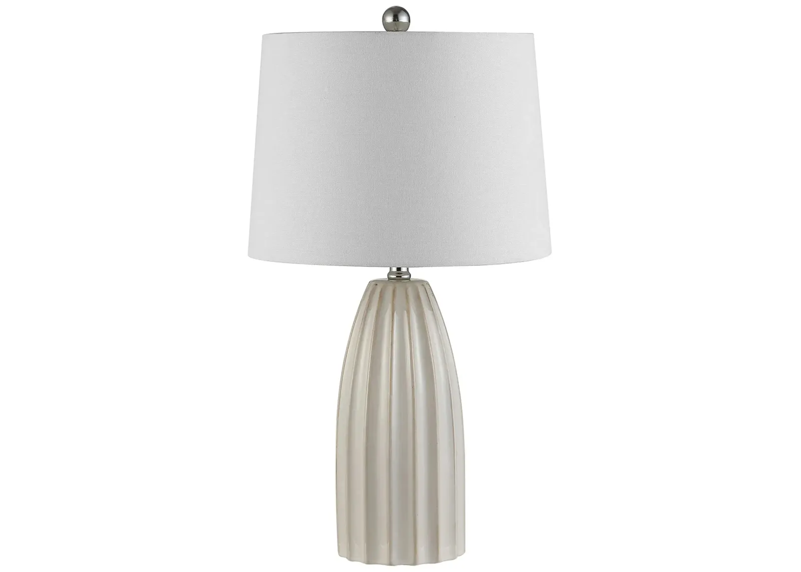 Rino Ceramic Table Lamp in Ivory by Safavieh