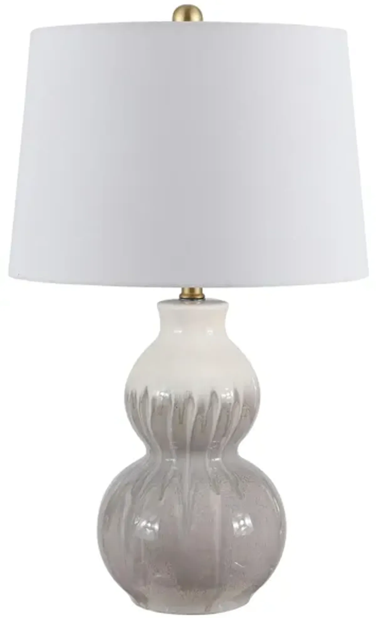 Nora Ceramic Table Lamp in Ivory by Safavieh