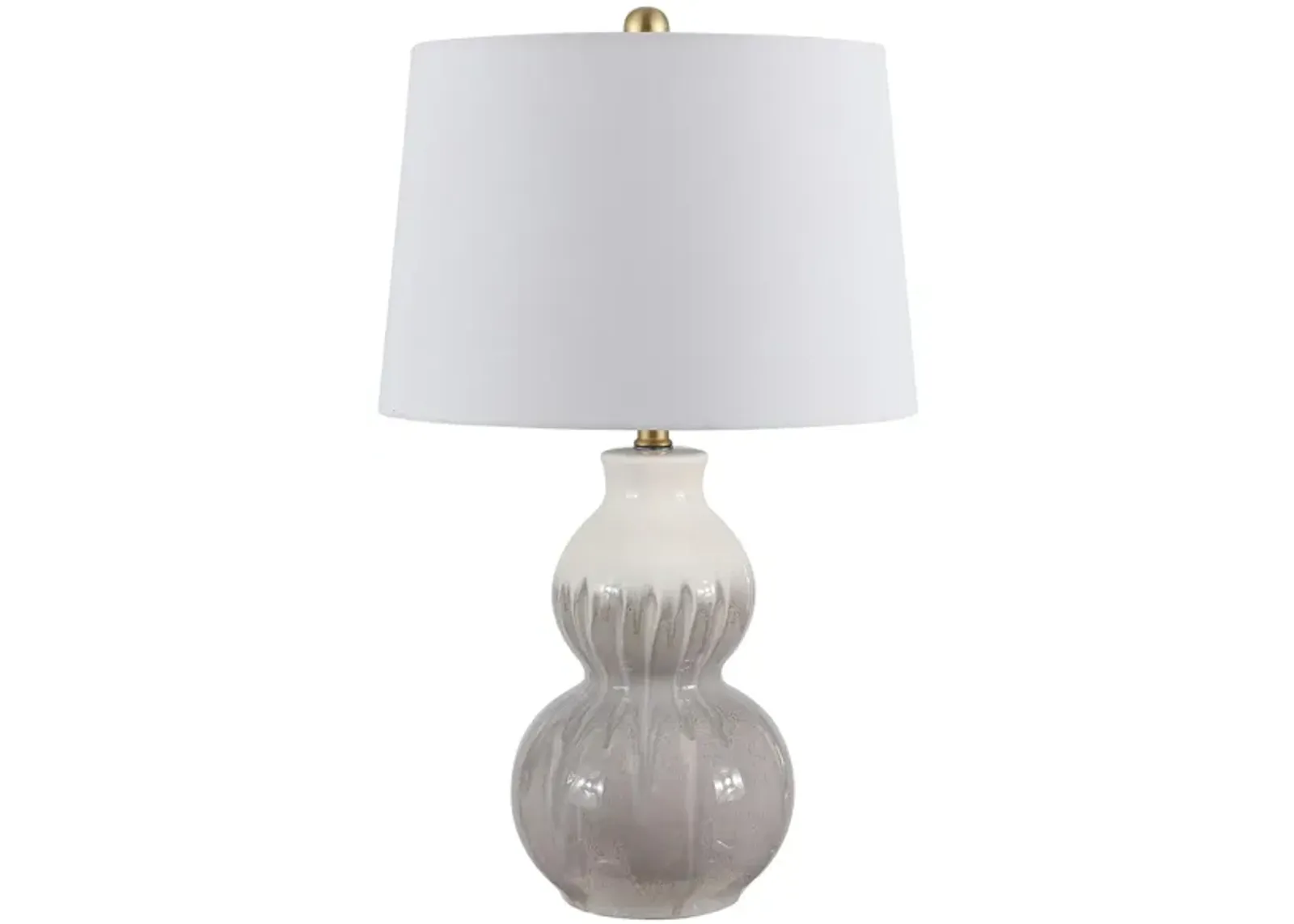 Nora Ceramic Table Lamp in Ivory by Safavieh