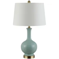Leia Ceramic Table Lamp in Blue by Safavieh