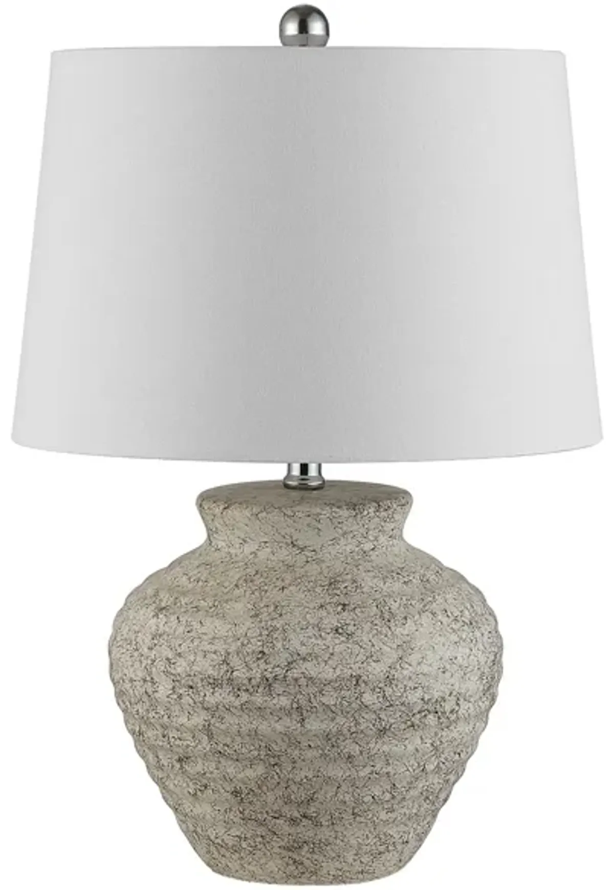 Stark Ceramic Table Lamp in Gray by Safavieh