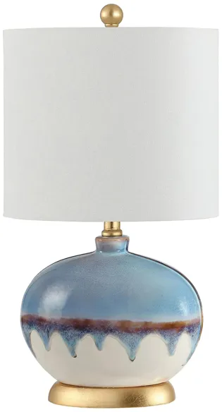 Magnus Ceramic Table Lamp in Blue by Safavieh