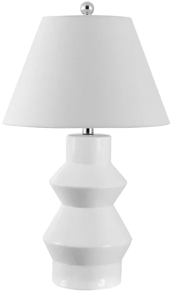 Marlowe Table Lamp in White by Safavieh