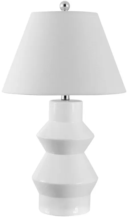 Marlowe Table Lamp in White by Safavieh
