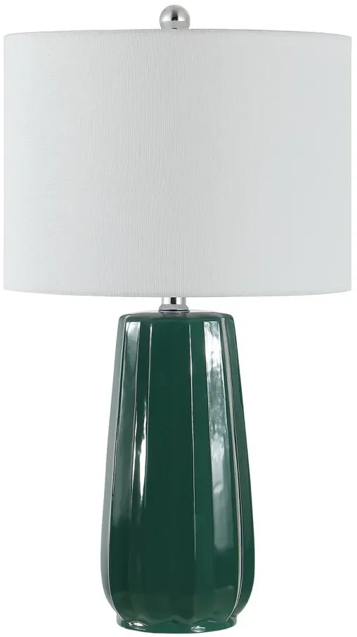 Alva Table Lamp in Green by Safavieh