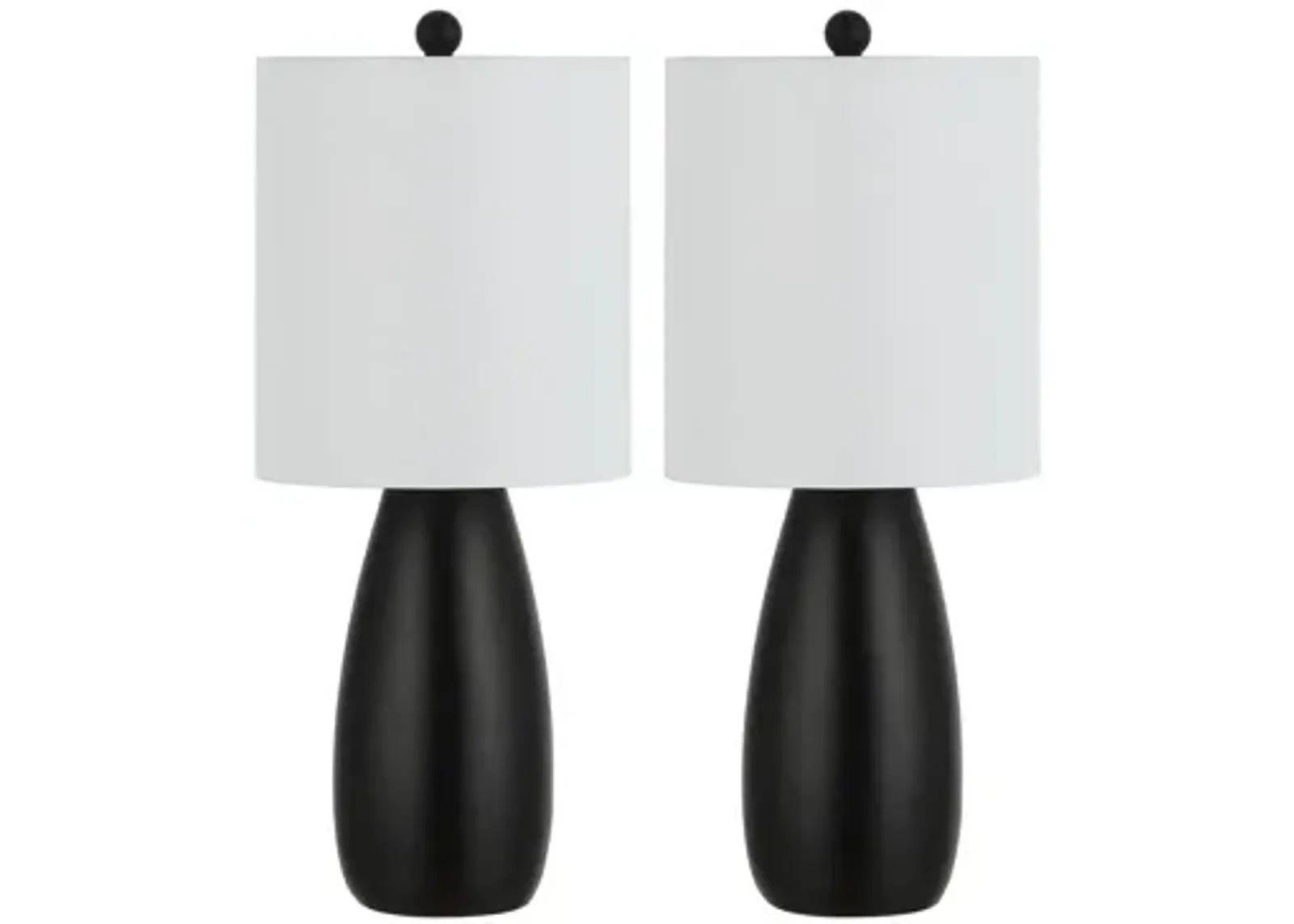 Jonie Table Lamp Set in Black by Safavieh