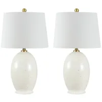 Jayden Table Lamp Set in Off-White by Safavieh