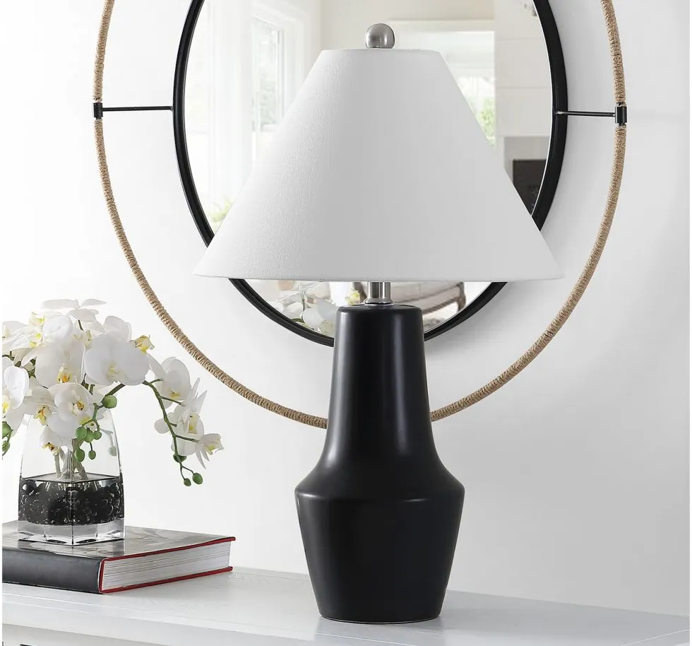 Greyon Table Lamp in Black by Safavieh