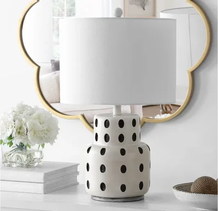 Kenzo Table Lamp in Off-White by Safavieh