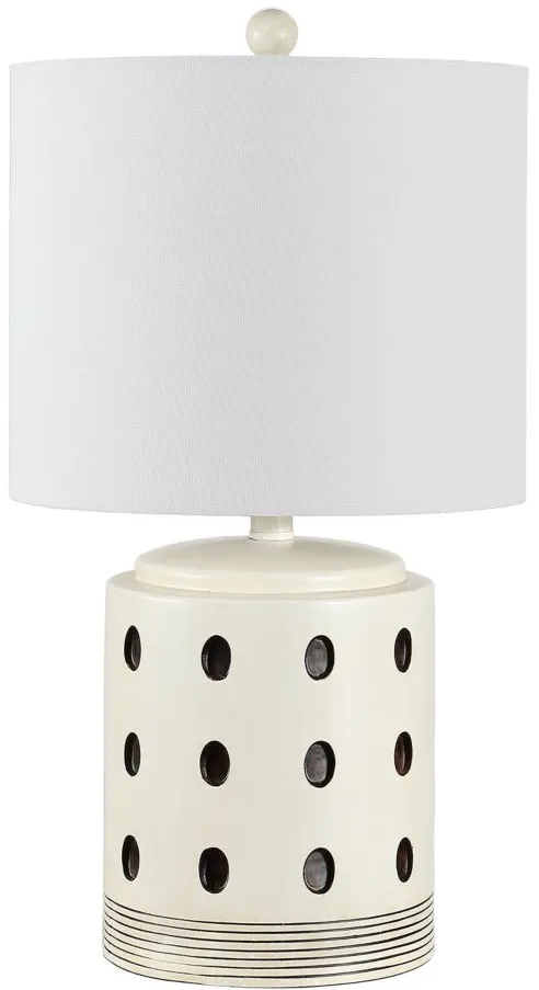 Zaid Table Lamp in Off-White by Safavieh