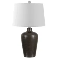 Brixton Table Lamp in Brown by Safavieh